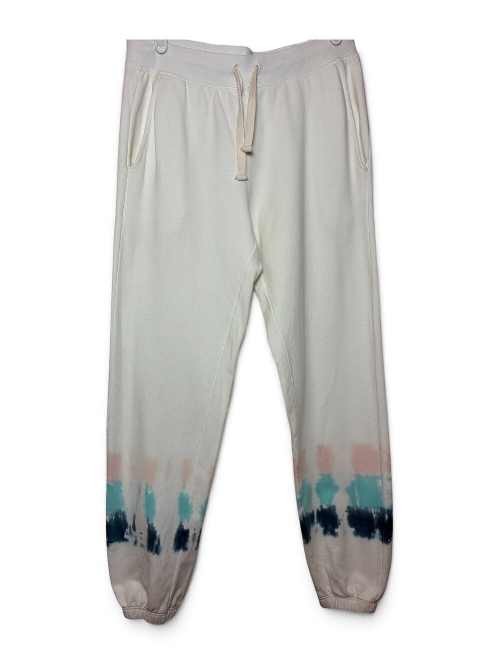 Electric & Rose Tie Dye Joggers Cream USA Made Lounge Pants